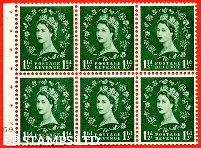 sg-542-sb62-1d-green-an-unmounted-mint-cylinder-booklet-pane-of-6-b87979