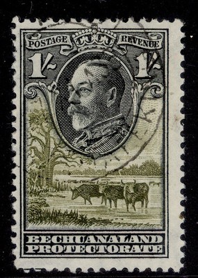 bechuanaland-protectorate-gv-sg105-1s-black-olive-green-fine-used-cat-10