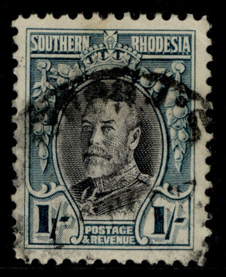 southern-rhodesia-gv-sg23a-1s-black-greenish-blue-fine-used-cat-50-perf-11