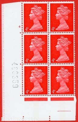 sg-733-u14-4d-bright-vermilion-a-mounted-mint-cylinder-block-of-6-cyl-b70328
