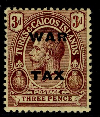 turks-caicos-islands-gv-sg147-3d-purple-yellow-nh-mint