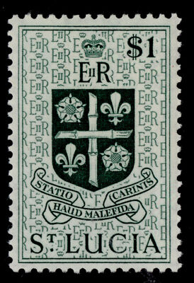 st-lucia-qeii-sg183-1-bluish-green-nh-mint