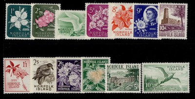 australia-norfolk-island-qeii-sg24-36-1960-62-complete-set-nh-mint-cat-42