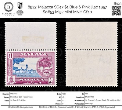 8923-malacca-sg47-1-blue-pink-lilac-1957-sc-53-mi52-mint-mnh-c10