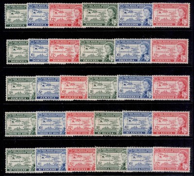 commonwealth-qeii-1958-caribbean-federation-sets-complete-nh-mint-cat-35