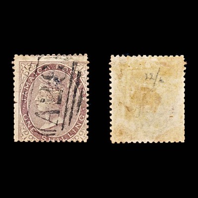 9303-jamaica-sg6a-1s-purple-brown-1860-sc-6a-mi6b-used-c23