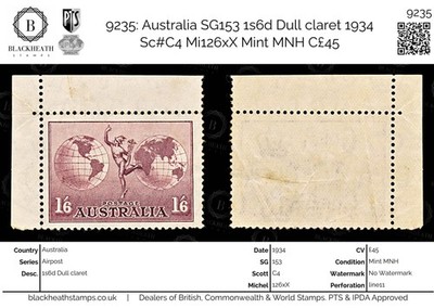 9235-australia-sg153-1s6d-dull-claret-1934-sc-c4-mi126xx-mint-mnh-c45