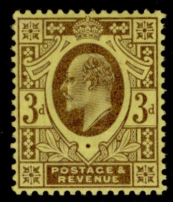 gb-edvii-sg232b-spec-m19-2-3d-deep-purple-orange-yellow-nh-mint-cat-85