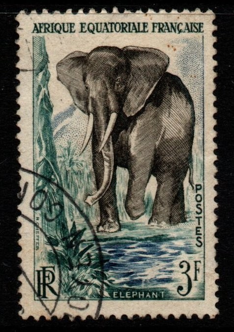 french-equatorial-africa-sg290-1957-3f-animals-fine-used