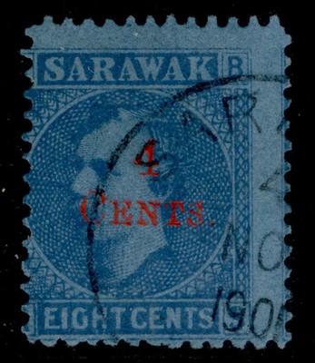 sarawak-qv-sg35-4c-on-8c-bright-blue-blue-fine-used-cat-17-cds