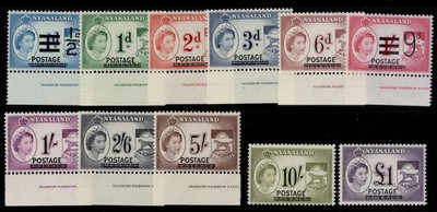 nyasaland-qeii-sg188-198-1963-revenue-set-nh-mint-cat-23-marginals