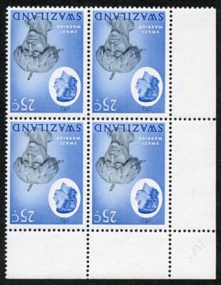 swaziland-sg102w-1962-66-25c-variety-wmk-inverted-corner-block-u-m