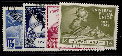 swaziland-gvi-sg48-51-anniversary-of-upu-set-fine-used