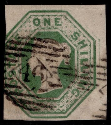 gb-qv-sg55-scarce-1s-green-cut-square-used-cat-750