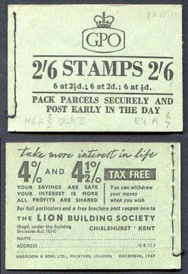 f61-2-6-booklet-dec-1957-2d-pane-inverted-good-perfs