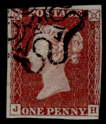 gb-qv-sg8-1d-red-brown-plate-40-used-cat-350-black-mx-with-11-jh