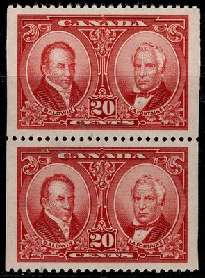 canada-gv-sg273-var-20c-carmine-nh-mint-cat-140-imperf-pair