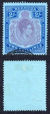 bermuda-sg116e-2-dull-purple-and-blue-pale-blue-perf-13-used-cat-15-pounds