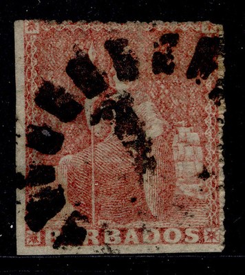 barbados-qv-sg25-4d-dull-rose-red-used-cat-75