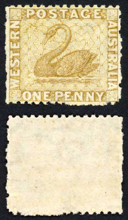 western-australia-sg52-1864-79-1d-bistre-wmk-crown-cc-m-m