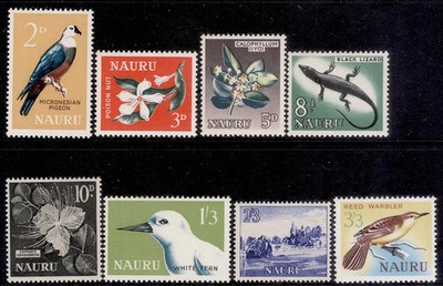 nauru-qeii-sg57-64-1963-65-complete-set-m-mint-cat-12