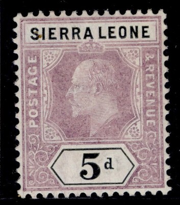sierra-leone-edvii-sg93-5d-dull-purple-black-m-mint-cat-19