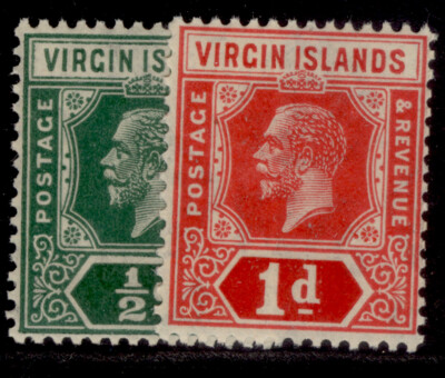 british-virgin-islands-gv-sg80-81-1921-die-ii-wmk-script-set-nh-mint-cat-27