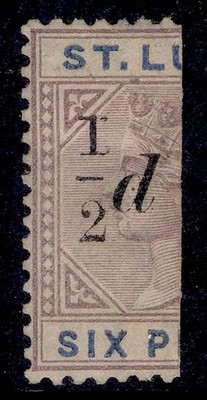 st-lucia-qv-sg54-d-on-half-6d-dull-mauve-blue-m-mint-cat-35