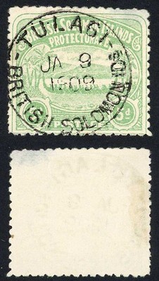solomon-is-sg5-5d-emerald-green-large-canoe-superb-tulagi-cds-cat-80-pounds