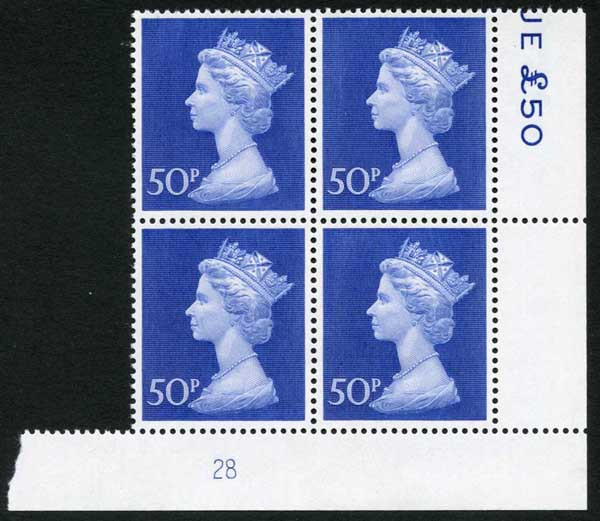 uc10-50p-deep-ultramarine-bradbury-paper-plate-28-block-of-four-u-m