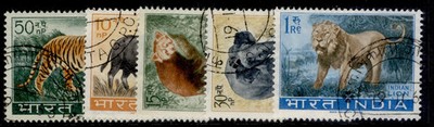 india-qeii-sg472-476-1963-wildlife-preservation-set-fine-used