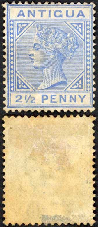antigua-sg27a-2-1-2d-wmk-crown-ca-variety-large-2-with-slanting-foot-cat-180-po