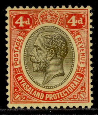 nyasaland-protectorate-gv-sg91a-4d-black-red-pale-yellow-lh-mint