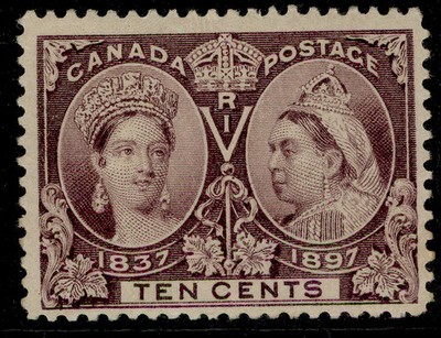 canada-qv-sg131-10c-purple-lh-mint-cat-100