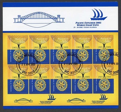australia-sg2518-2005-50c-centenary-rotary-international-self-adhesive-sheet-fi