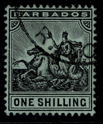 barbados-gv-sg169-1s-black-green-fine-used-cat-25