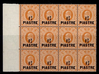 british-levant-edvii-sg23b-1pi-on-4d-marginal-block-x12-nh-mint-cat-72
