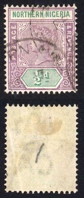 northern-nigeria-sg1-1-2d-dull-mauve-and-green-used-creased-cat-22-pounds