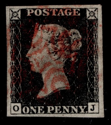 gb-qv-sg2-1d-black-plate-4-fine-used-cat-425-red-mx-oj