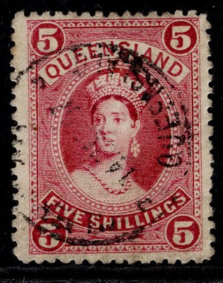 australia-queensland-qv-sg159-5s-rose-fine-used-cat-60