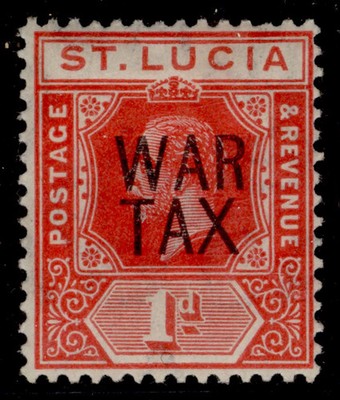 st-lucia-gv-sg89-1d-scarlet-m-mint-cat-15