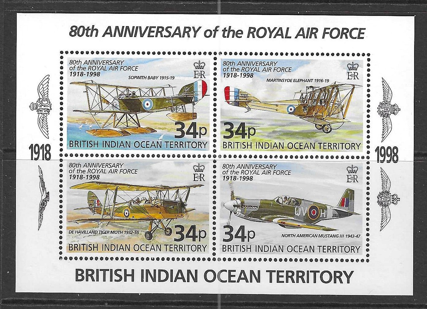 british-indian-ocean-terr-sgms219-1998-royal-air-force-mnh