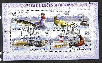 guinea-bissau-2006-seals-lighthouses-fine-used