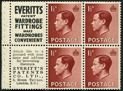 1d-sg-459-upright-wmk-advertising-booklet-pane-of-six-no-8