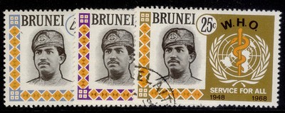 brunei-qeii-sg166-168-1968-world-health-org-set-fine-used