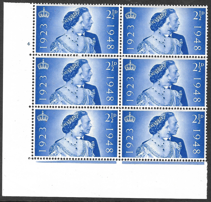 sg-493-1948-silver-wedding-cylinder-4-no-dot-unmounted-mint