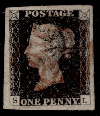 gb-qv-sg2-1d-black-plate-5-fine-used-cat-425-red-mx-huge-margins-sl