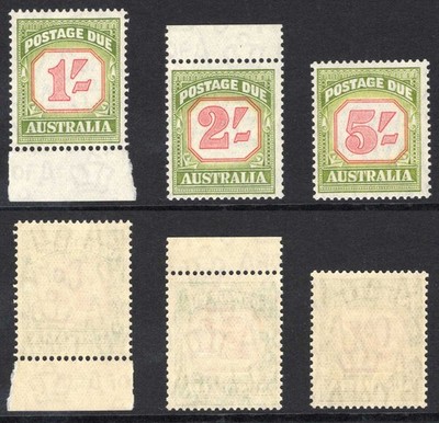 australia-sgd129-31-1953-post-due-set-of-3-in-yellow-green-superb-u-m-cat-35-po
