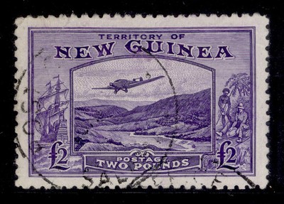 australia-new-guinea-gv-sg204-2-bright-violet-used-cat-140-cds
