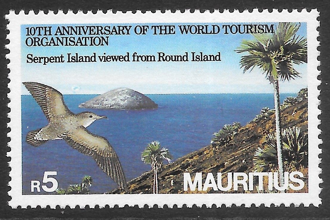 mauritius-sg714-1985-5r-world-tourism-organisation-mnh